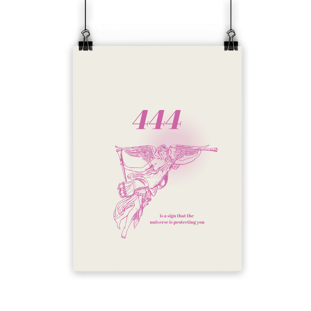 444 Angel Number Poster