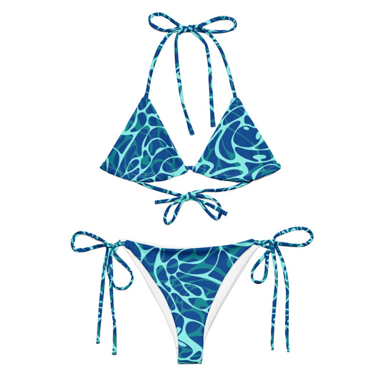 Blue pattern Bikini