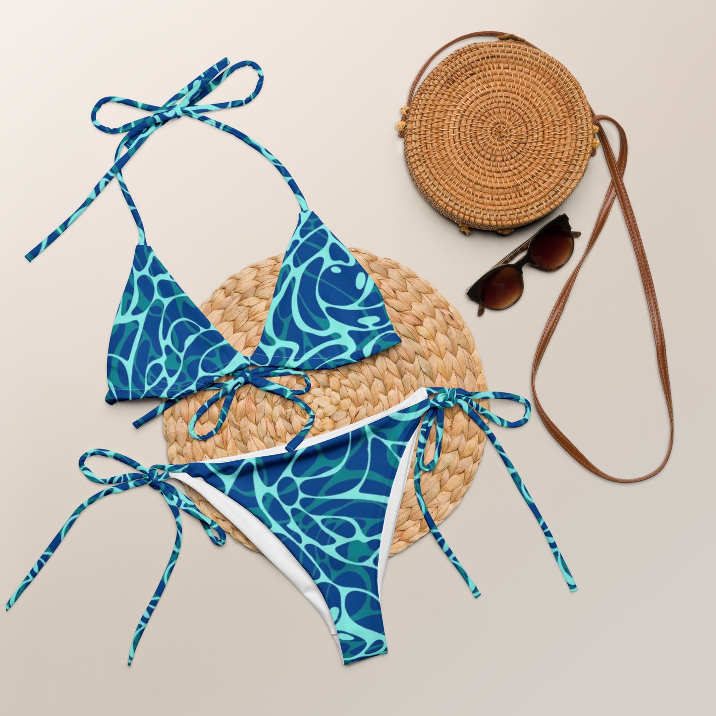 Blue pattern Bikini