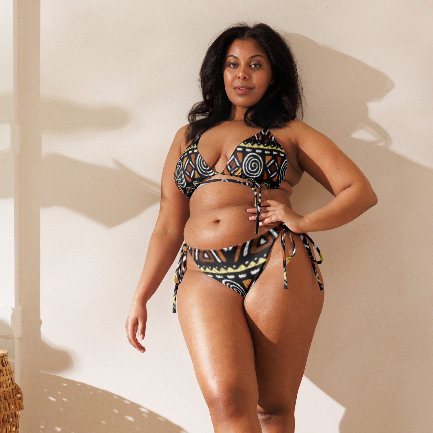 African print bikini set