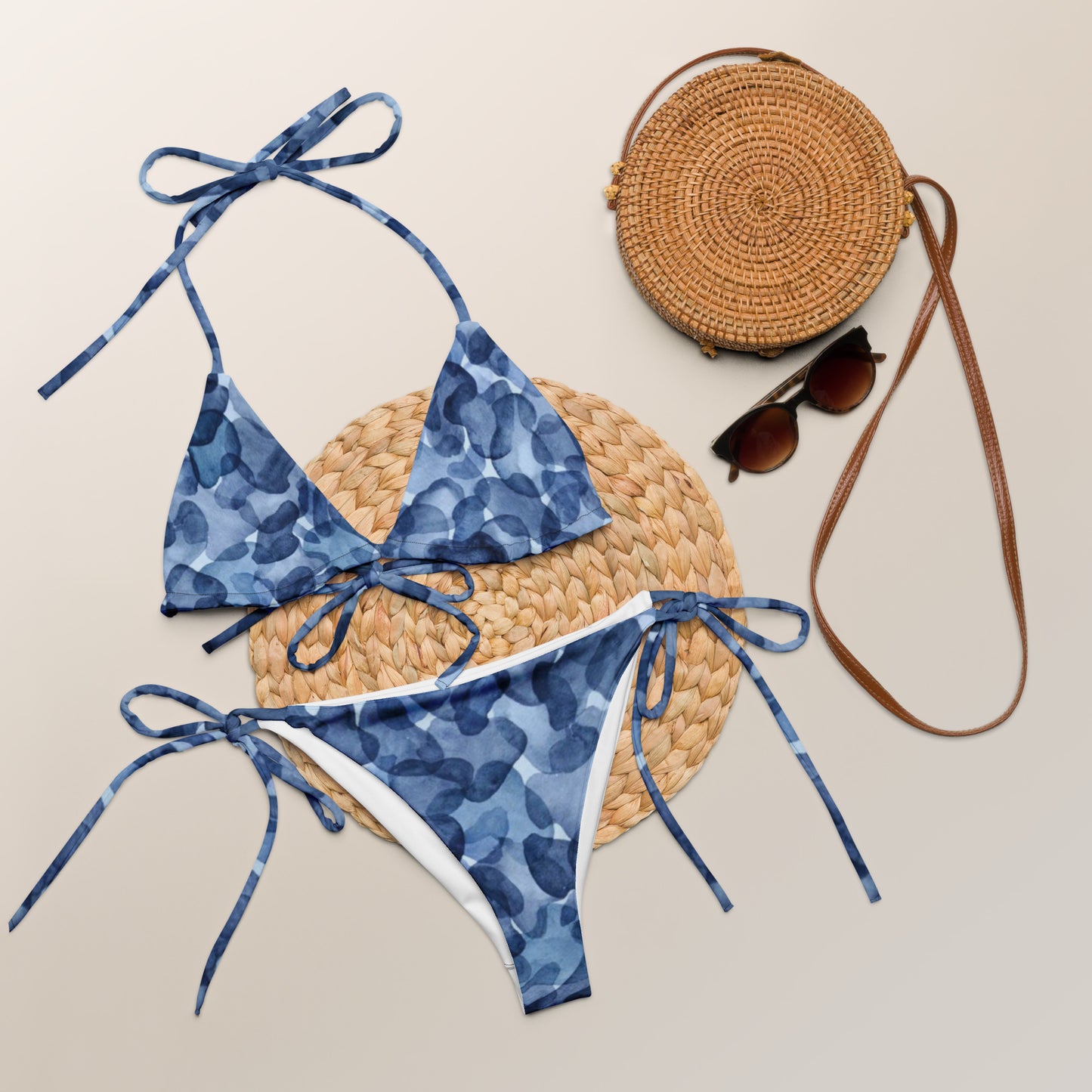 Blue bikini set
